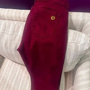 Michael Kors Jeans size 6 maroon.